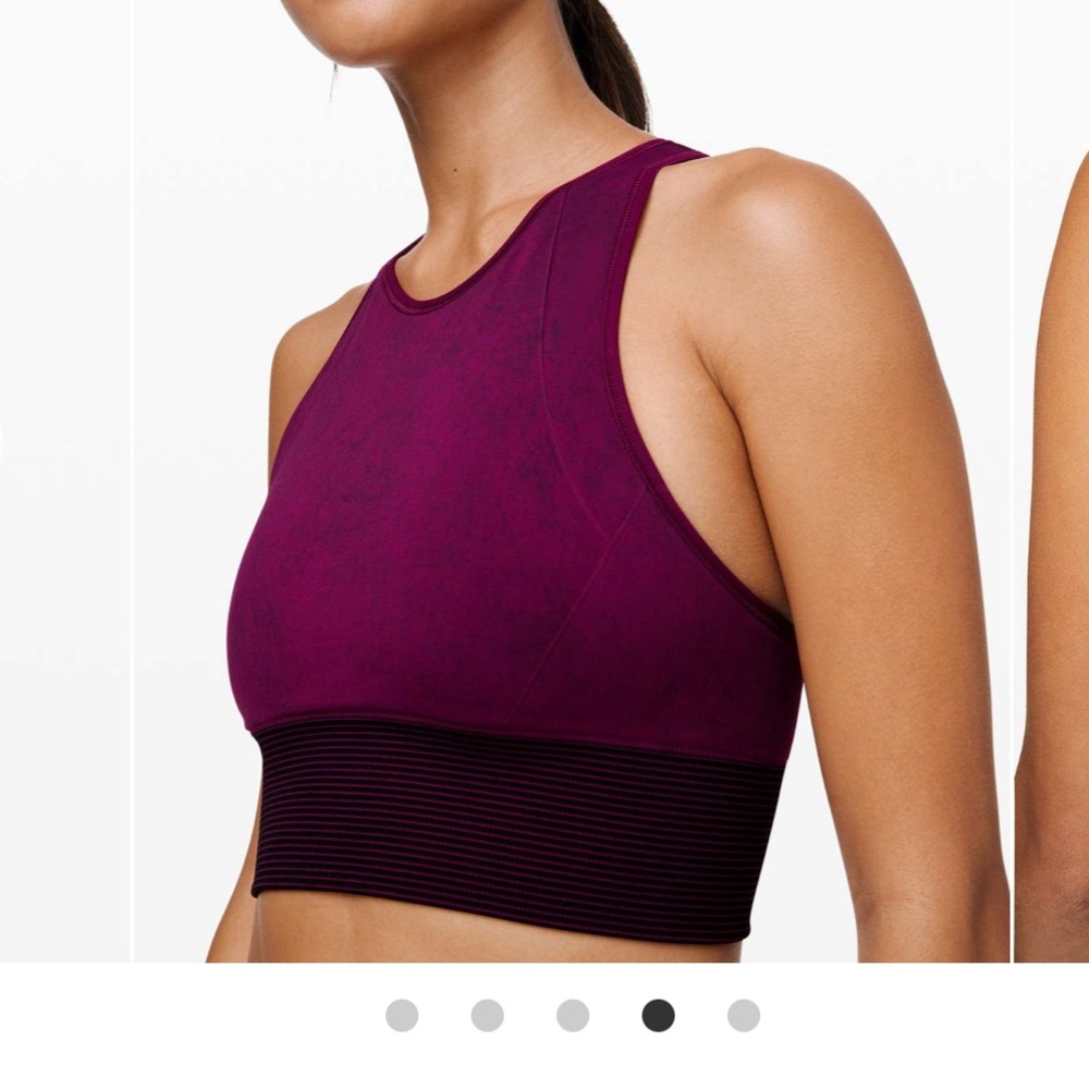 lululemon athletica Ebb to Train Bra in Marvel and Black Wash